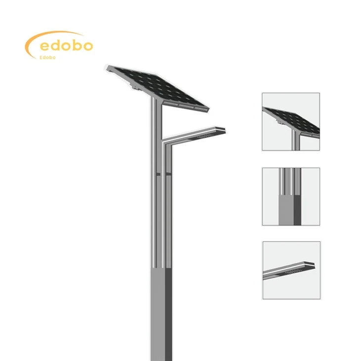ไฟ LED 80w/120w โคมไฟถนนพลังงานแสงอาทิตย์พร้อมแบตเตอรี่ลิเธียม