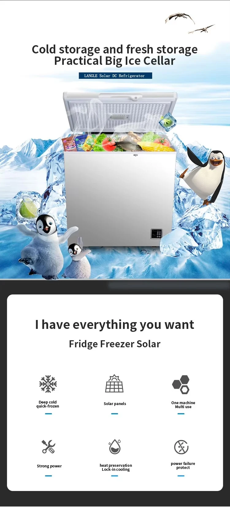 solar power freezer