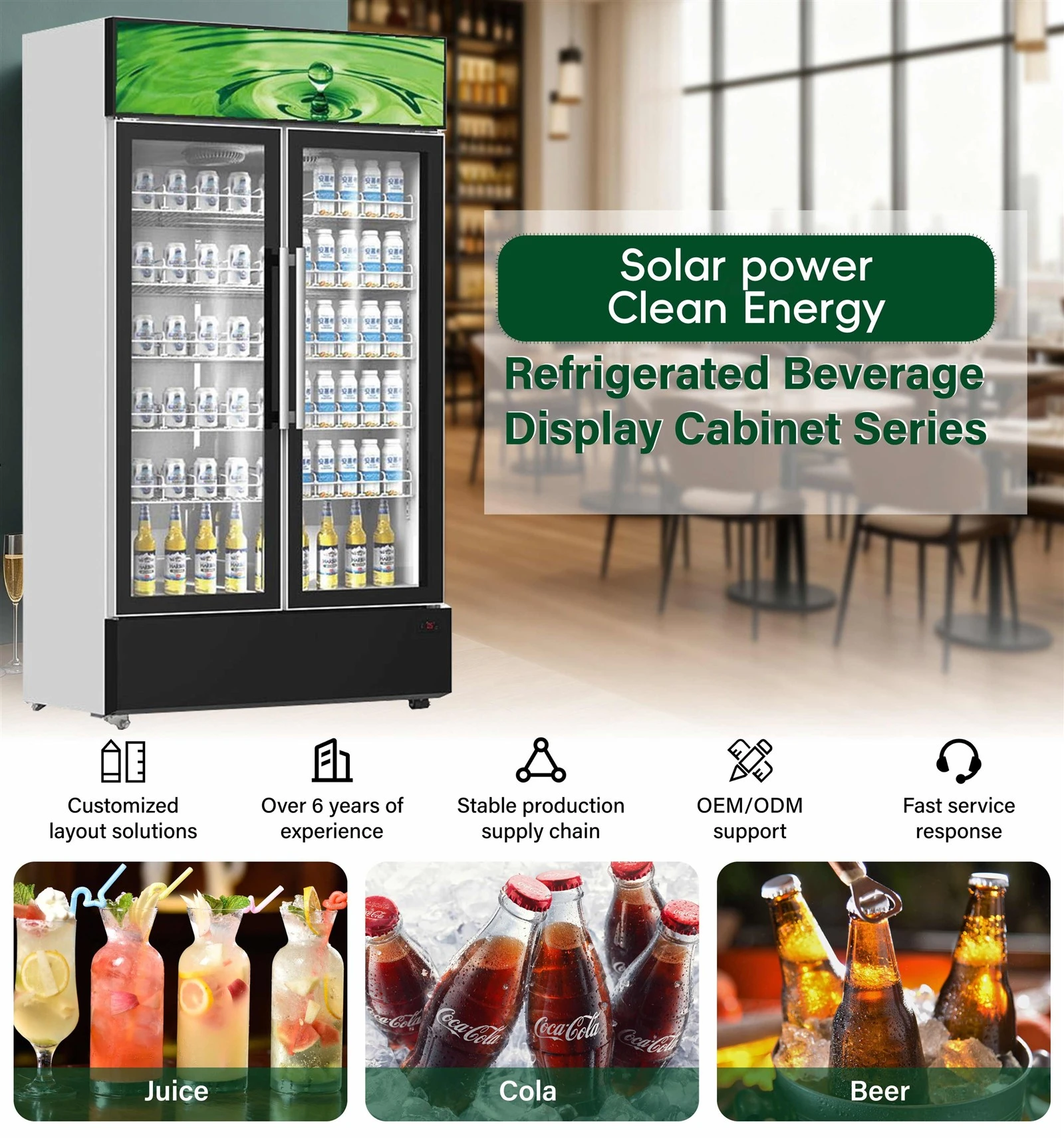 Solar powered beverage freezer, Solar powered beverage freezer,