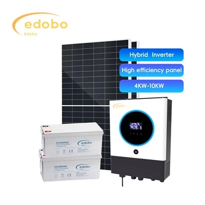 อินเวอร์เตอร์ไฮบริด 4kw 10kw พร้อมการชาร์จแบตเตอรี่พลังงานแสงอาทิตย์